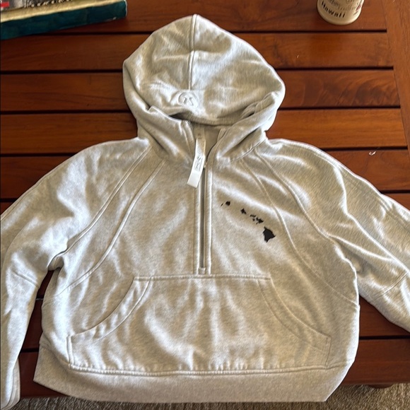 Other - Gray Hoodie with Island Graphic never worn no tags